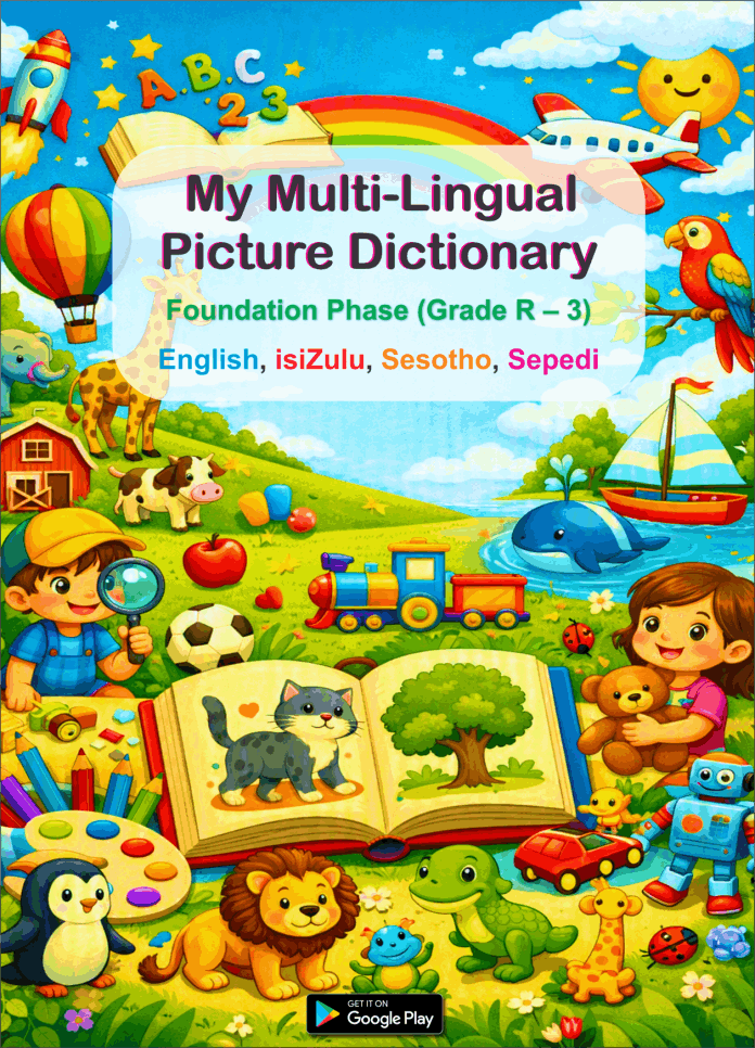 Multilingual Picture Dictionary,  English, isiZulu, Sesotho, Sepedi