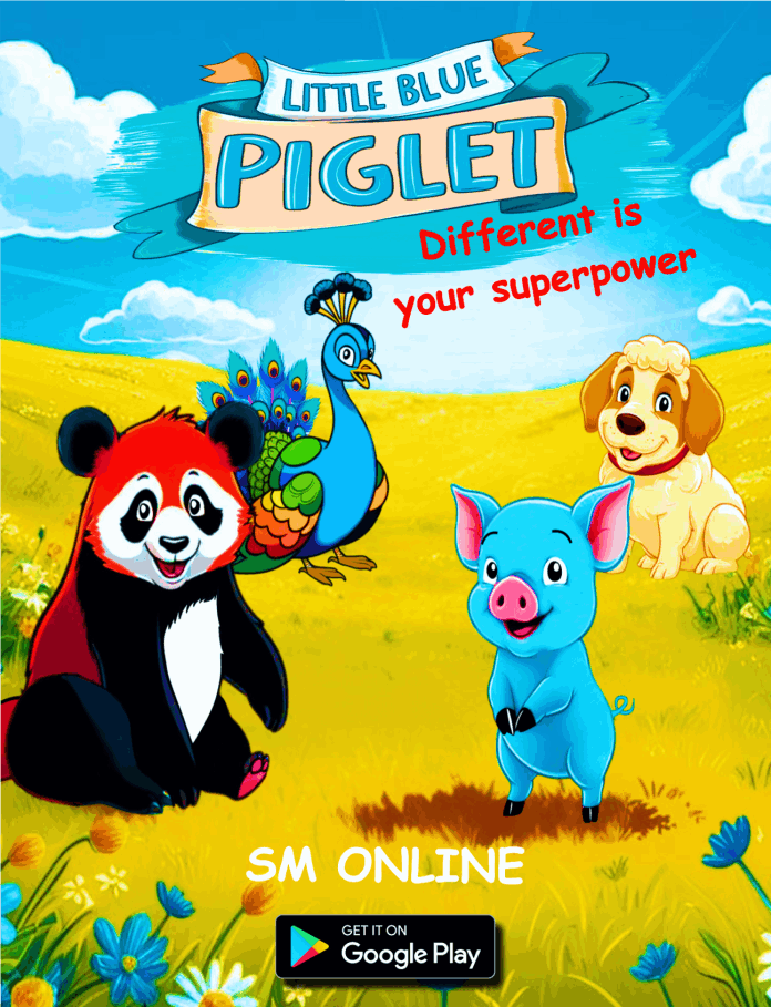 The Little Blue Piglet - Children's Bedtime Storybook for Grade R to 6